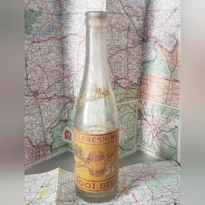 Vintage Swallows rootbeer glass bottle